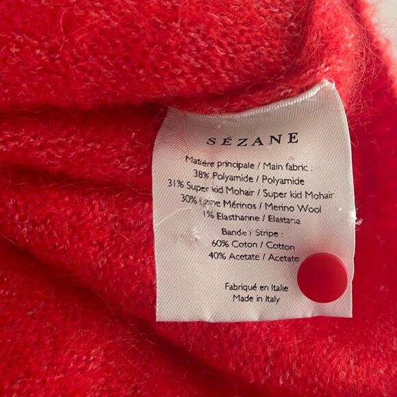 La Maille Sezane Merino Wool Scoop Neck Top Size Small - Picture 5 of 5